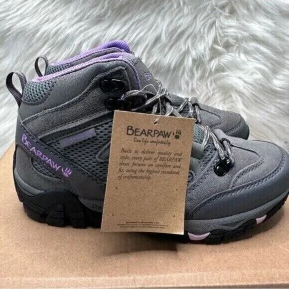 Bearpaw Women’s Corsica Wide Gray Fog Hiking Shoes Size 6.5 NWB - Picture 6 of 12